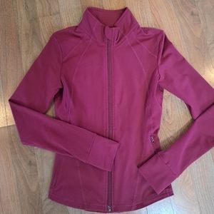 Fitted sport jacket maroon